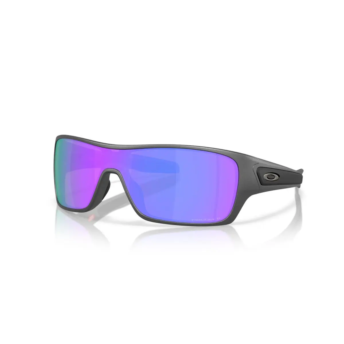 Oakley Turbine Rotor 0009307- Prizm Violet Polarized Lenses Matte Steel Frame - Frame: Oakley Turbine Rotor 0009307- Prizm violet polarized Lenses