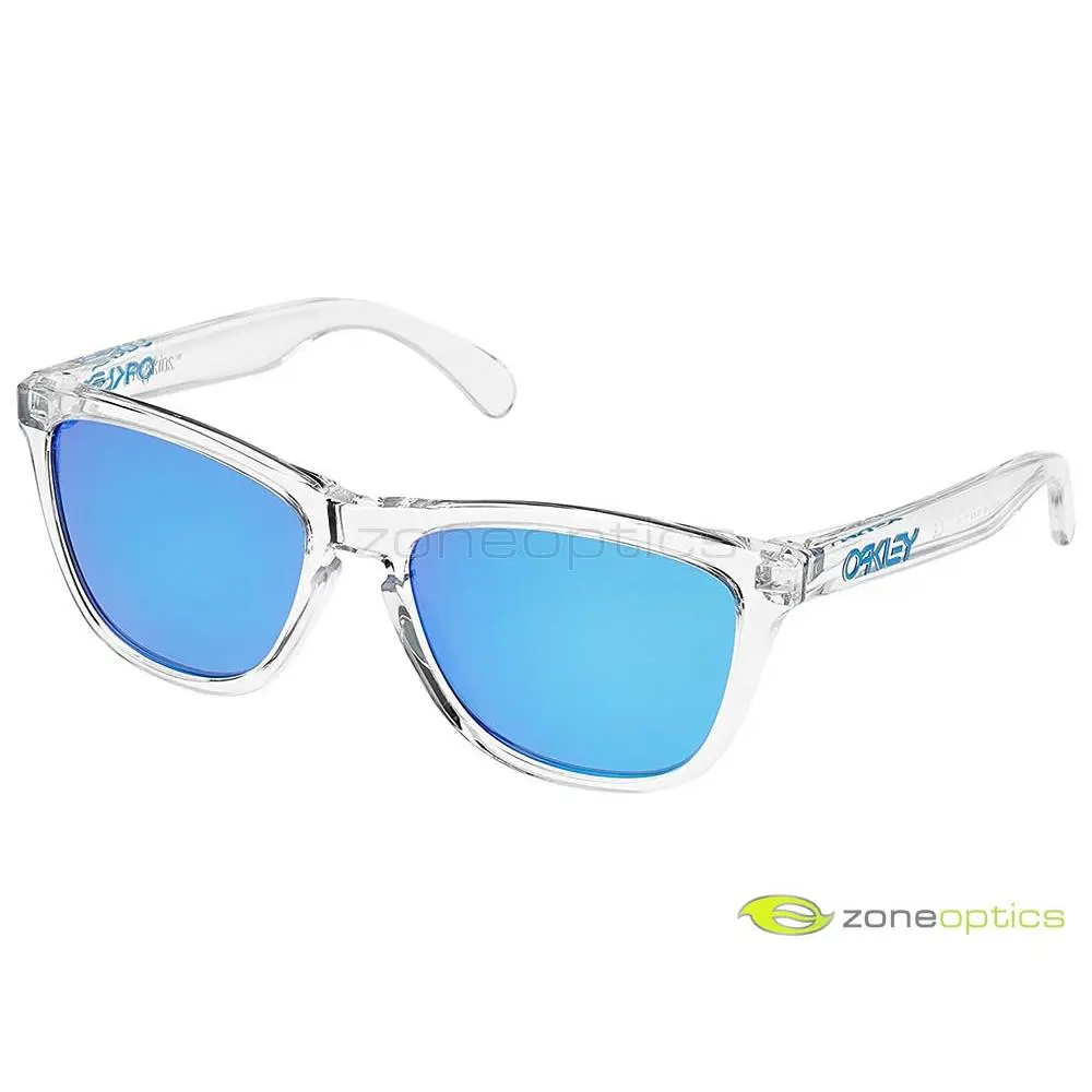 Oakley Frogskins Sunglasses OO9013-A6 Crystal Clear/sapphire Iridium
