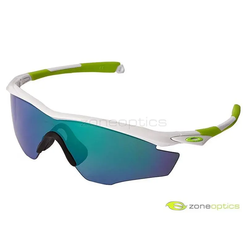 M2 Frame Polarized Sunglasses OO9212-19 Polished White/jade Iridium by Oakley