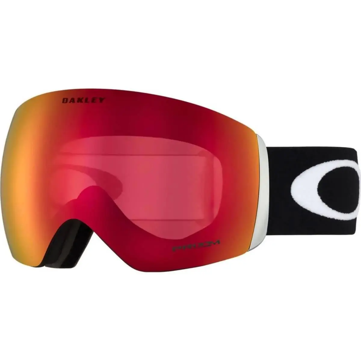 Adult Flight Deck L Snow Matte Black/prizm Snow Torch Iridium OS Goggles by Oakley