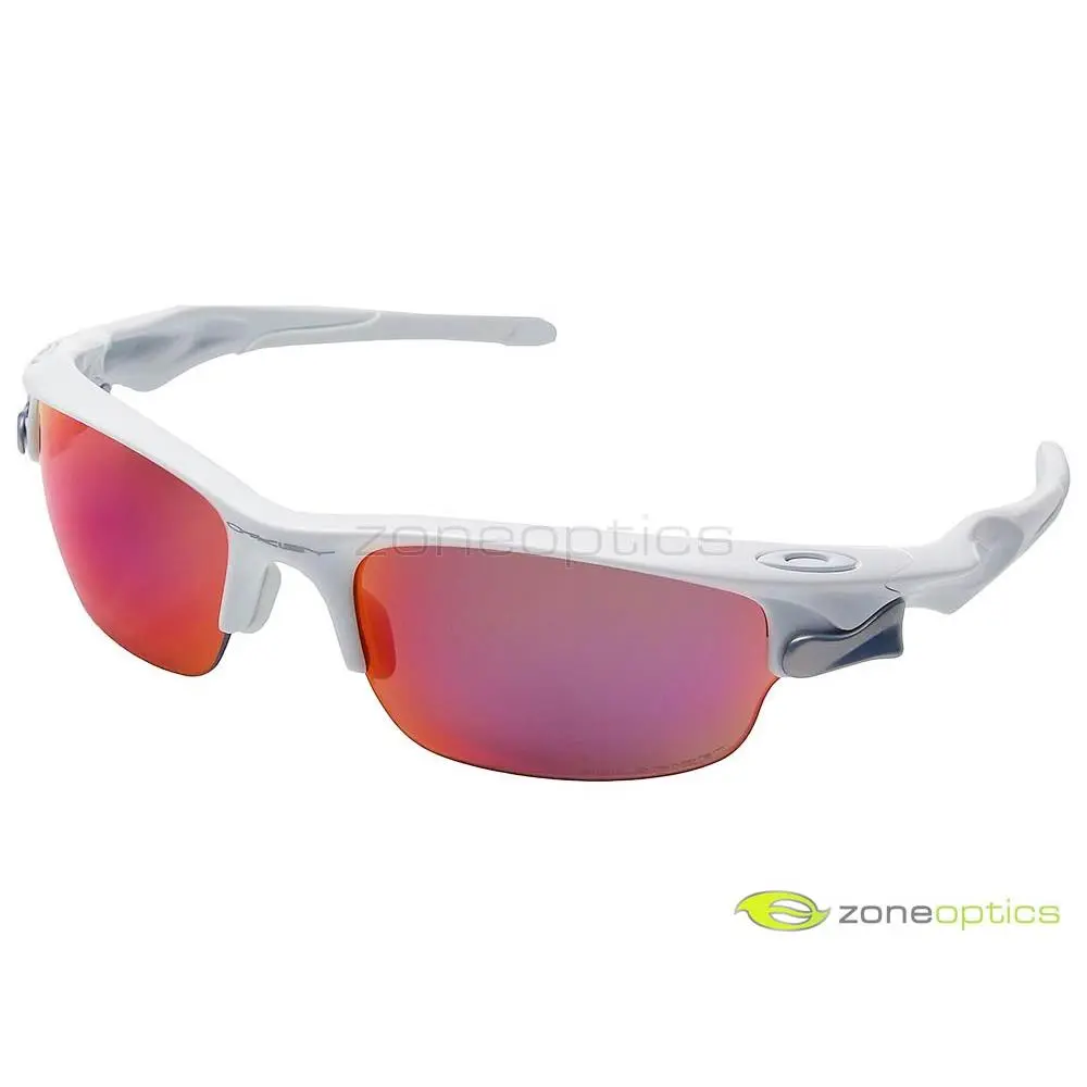 Fast Jacket Polarized Sunglasses OO9097-3072 White/oo Red Iridium by Oakley
