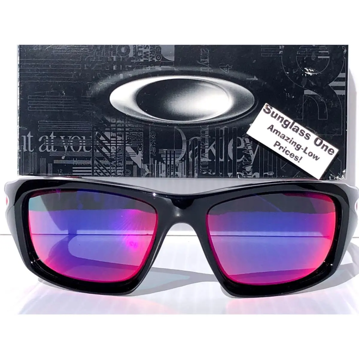 Oakley Valve Black Ducati Red Polarized Positive Red Mirror Sunglass 9236-02