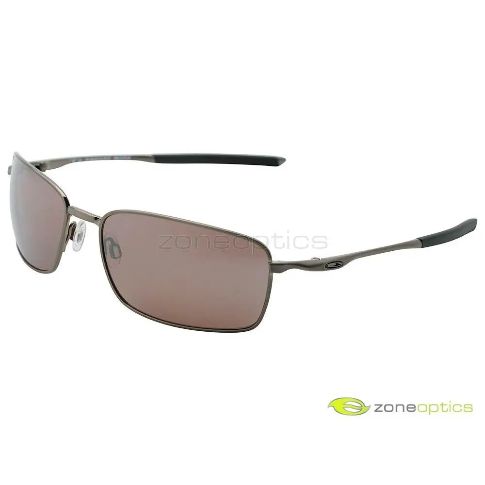 Oakley Ti Square Wire Polarized Sunglasses OO6016-03 Chrome/oo Black Iridium