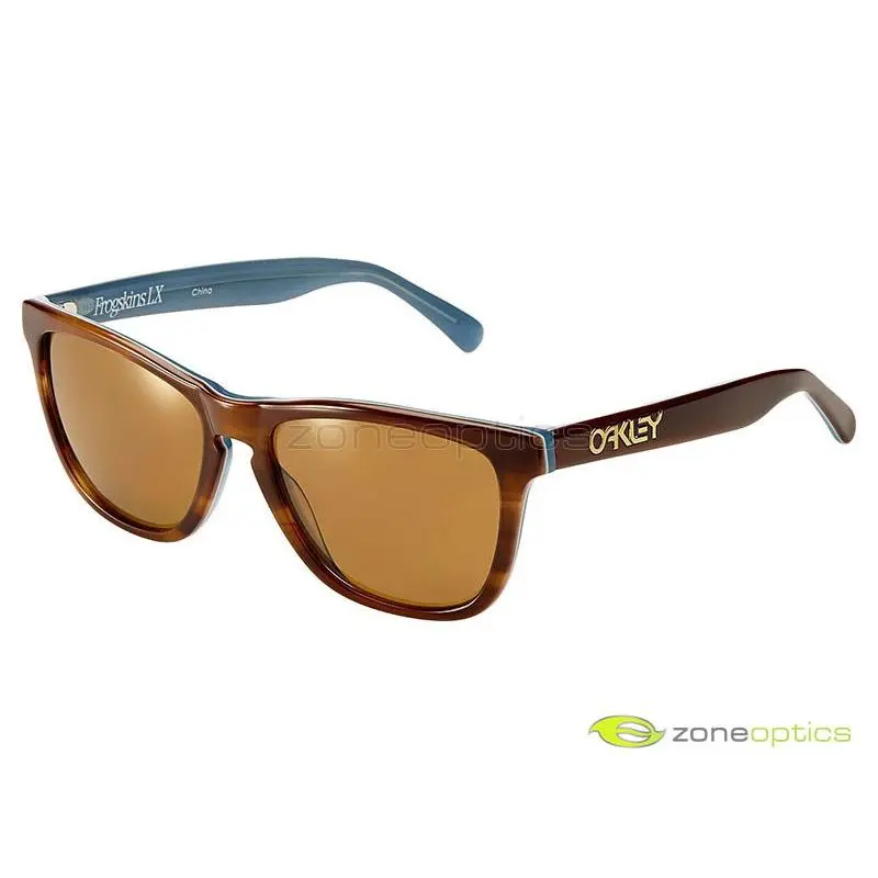 Oakley Frogskins LX Sunglasses OO2039-03 Tortoise Blue/dark Bronze Asian