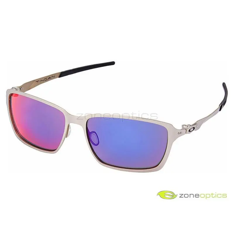 Oakley Tincan Polarized Sunglasses OO4082-08 Satin Chrome/+red Iridium