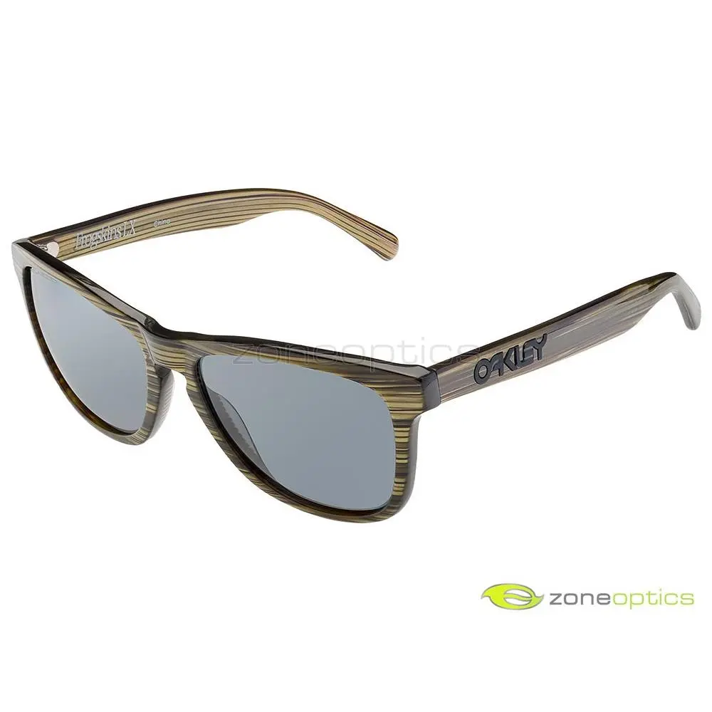 Oakley Frogskins LX Polarized Sunglasses OO2043-09 Banded Green/grey