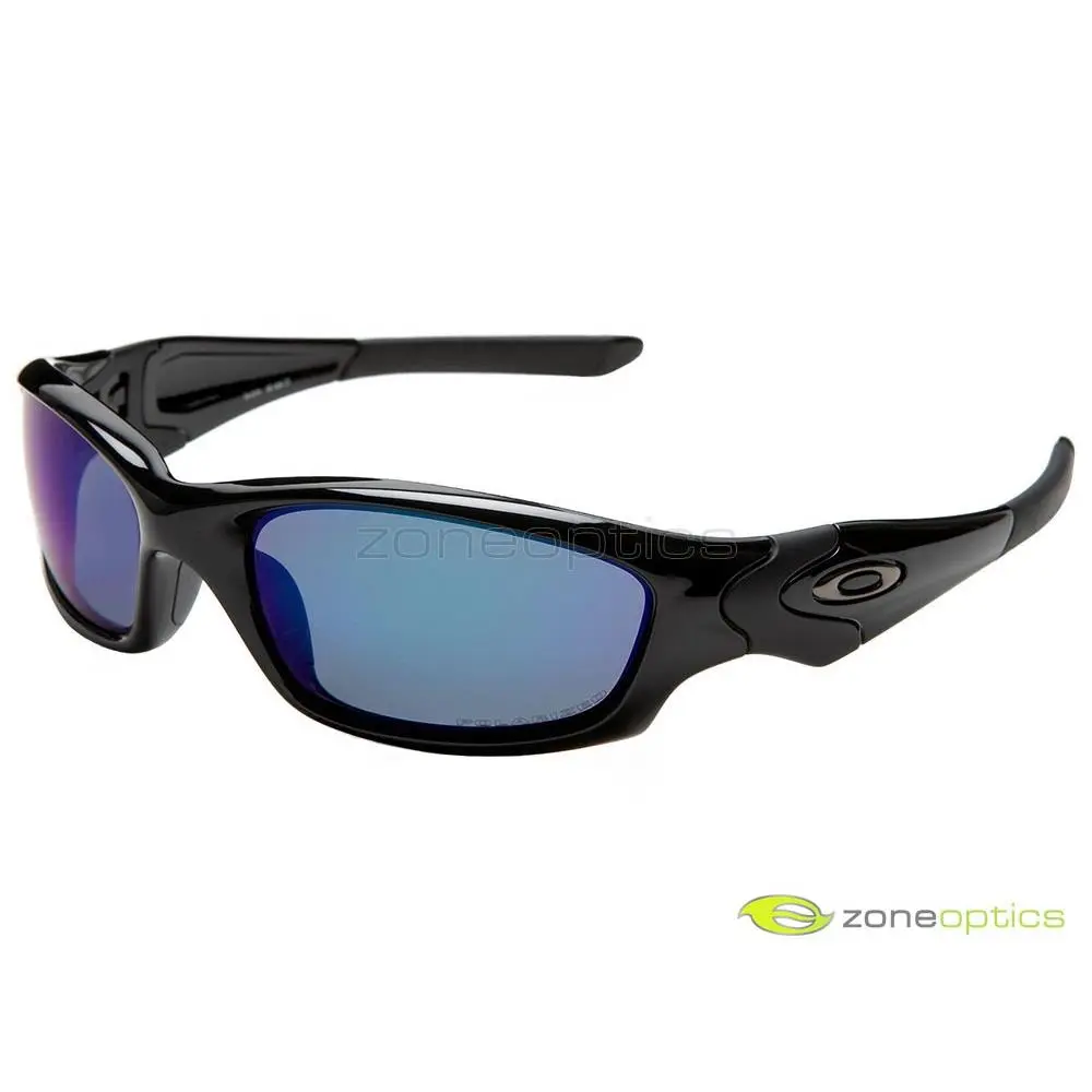 Straight Jacket Polarized Sunglasses 24-019 Black/deep Blue Iridium by Oakley