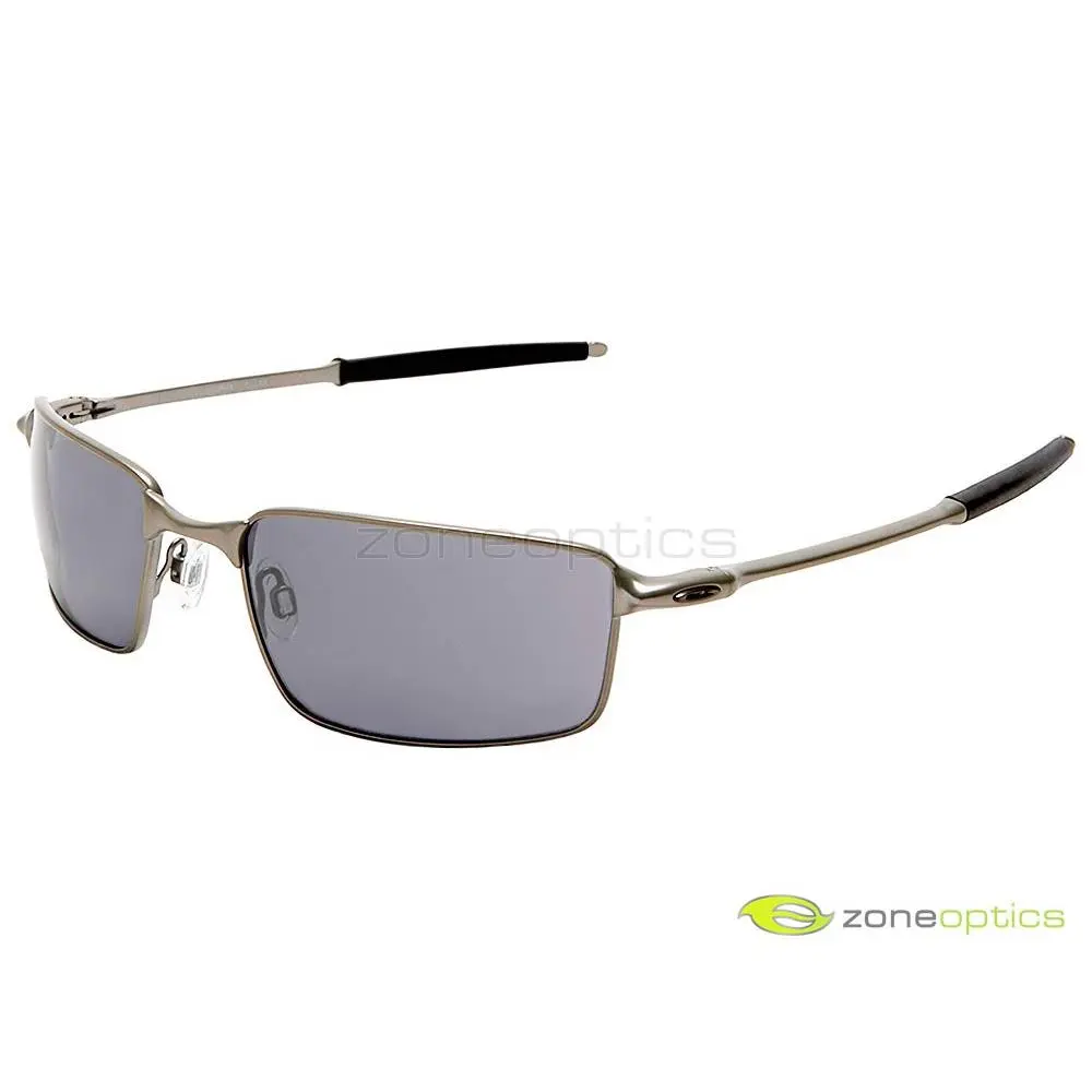 Oakley Square Wire Sunglasses 05-987 Light Silver /black Iridium