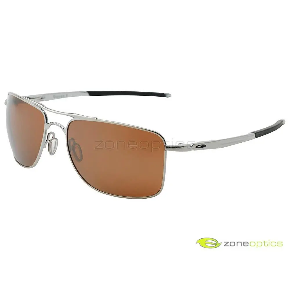 Oakley Gauge 8 L Polarized Sunglasses OO4124-0962 Polished Chrome/prizm Tungsten