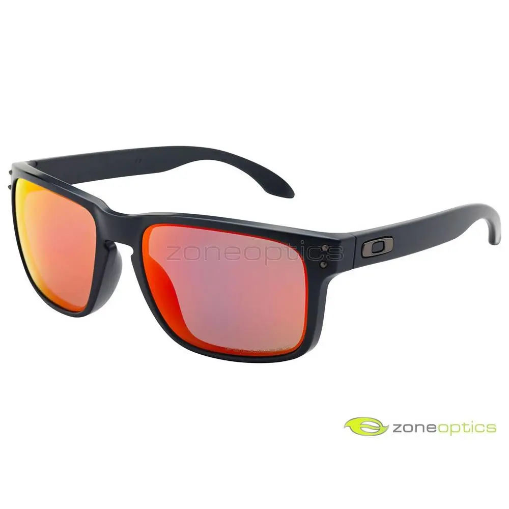 Oakley Holbrook Polarized Sunglasses OO9102-51 Matte Black/ruby Iridium