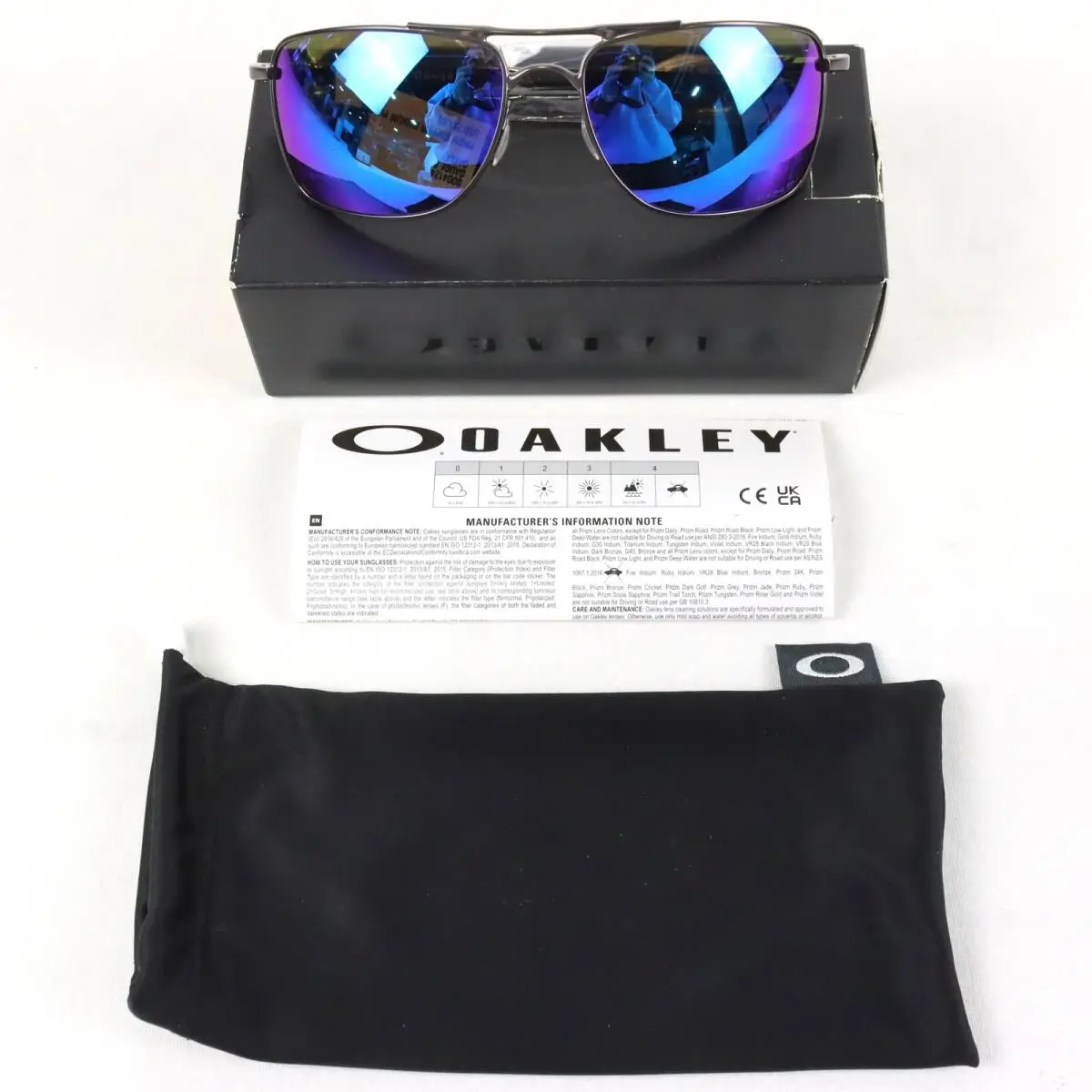 Oakley 0004124 Gauge 8 with Prizm Sapphire Irdium Polarized Lenses Sunglasses