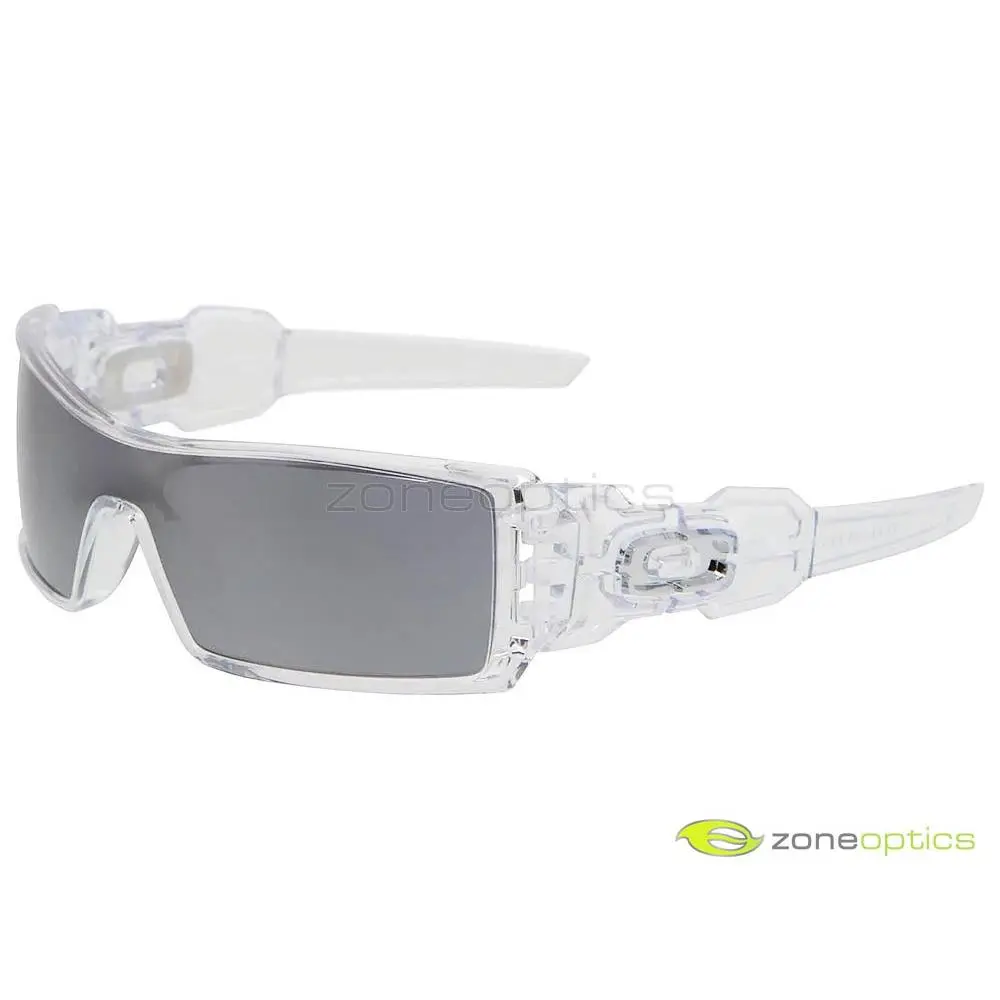 Oakley Oil Rig Sunglasses OO9081-0128 Polished Clear/black Iridium