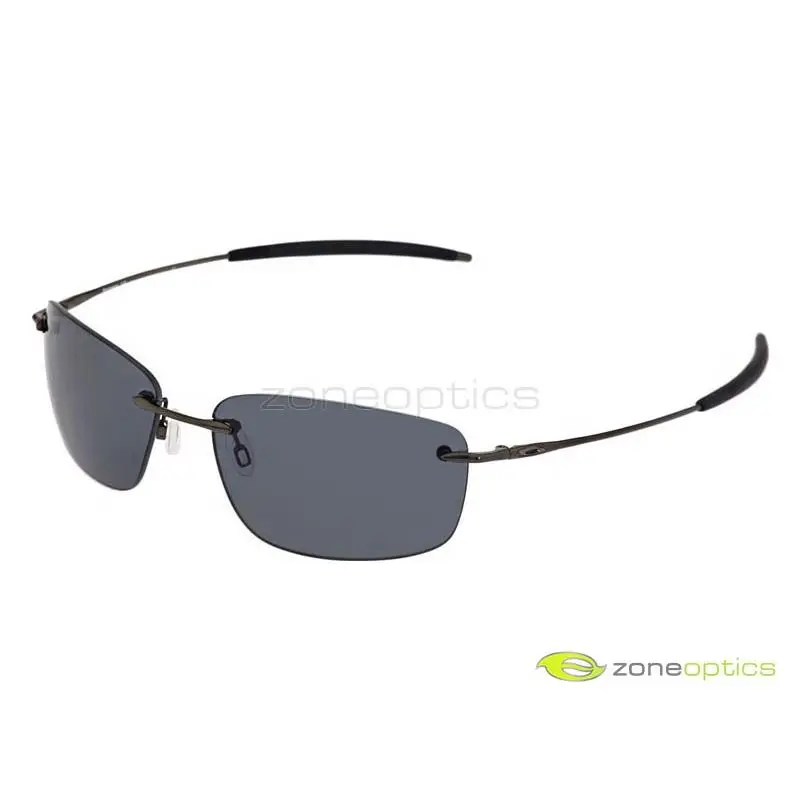 Oakley Nanowire 1.0 Polarized Sunglasses 30-753 Black Chrome/grey no Etching