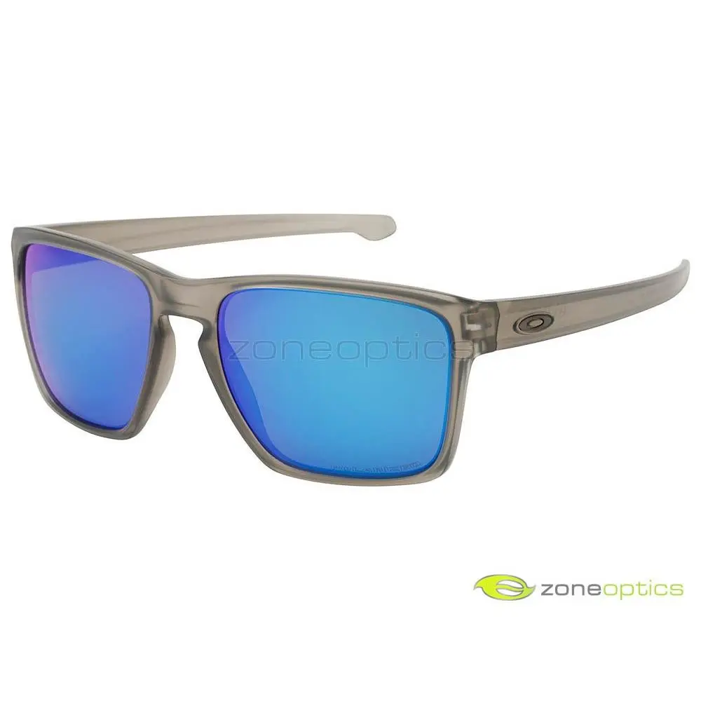 Oakley Sliver XL Polarized Sunglasses OO9341-03 Matte Grey Ink/sapphire Iridium