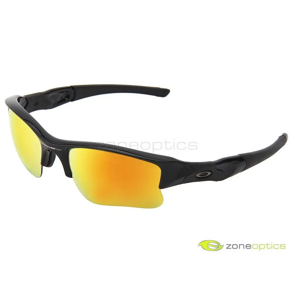 Oakley Flak Jacket Xlj Sunglasses 03-899 Polished Black/fire Iridium