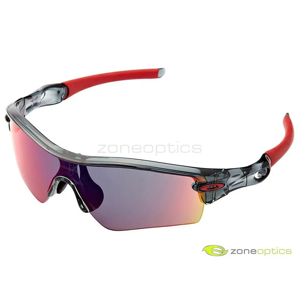 Oakley Radar Path Sunglasses 09-755J Crystal Black/+red Iridium Asian