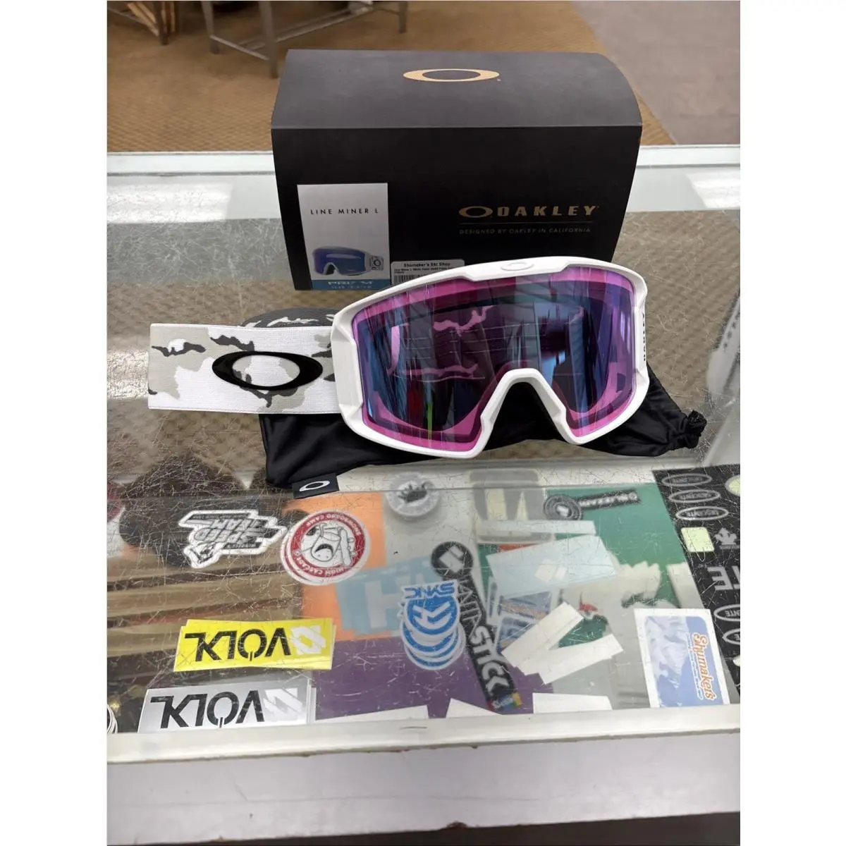 Oakley Line Miner White Camo 25/26 Przim Iced Iridium