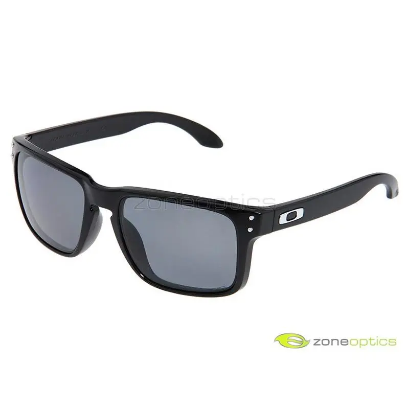 Oakley Holbrook Polarized Sunglasses OO9102-02 Polished Black/grey