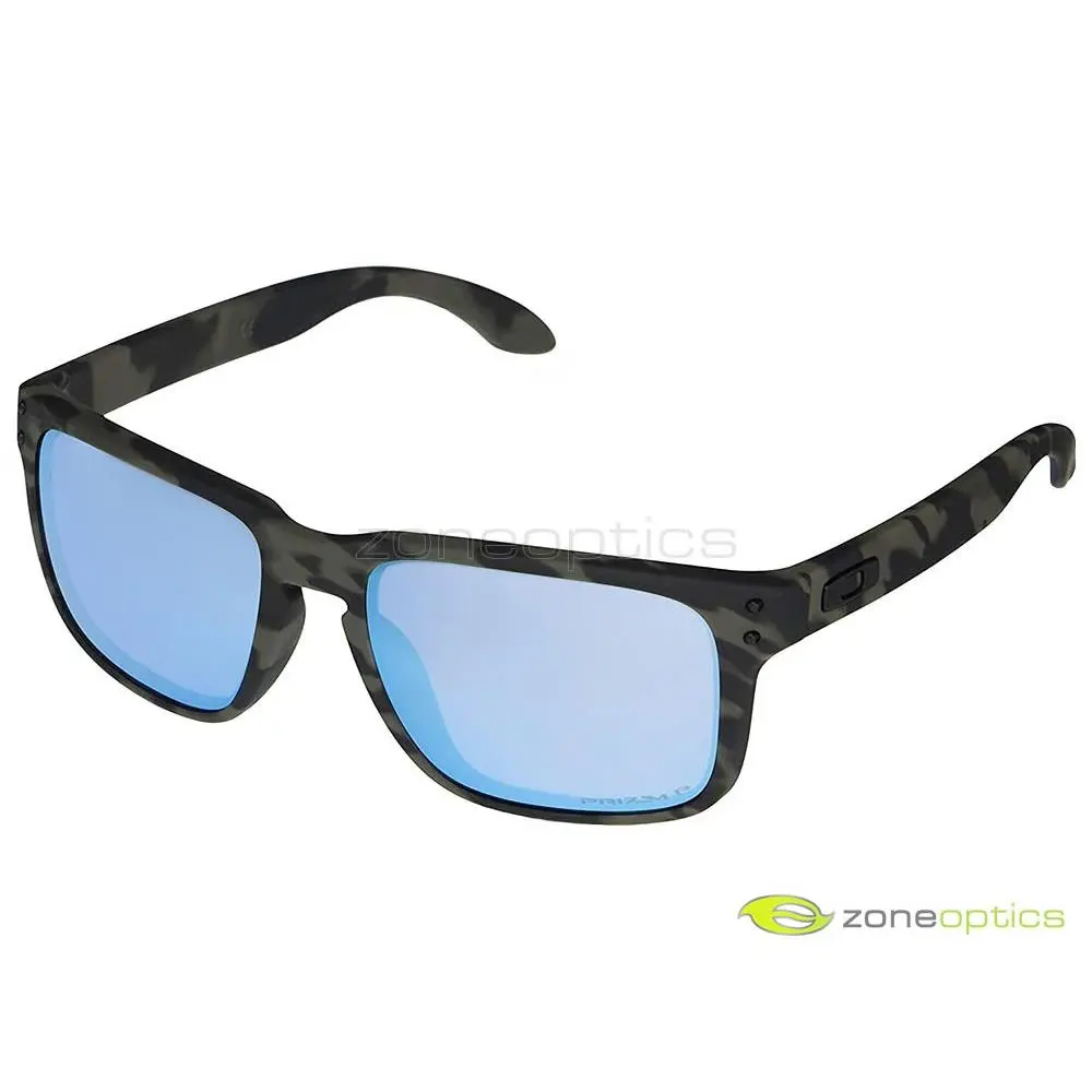 Oakley Holbrook Polarized Sunglasses OO9102-J455 Green Camo/prizm Deep Water H2O