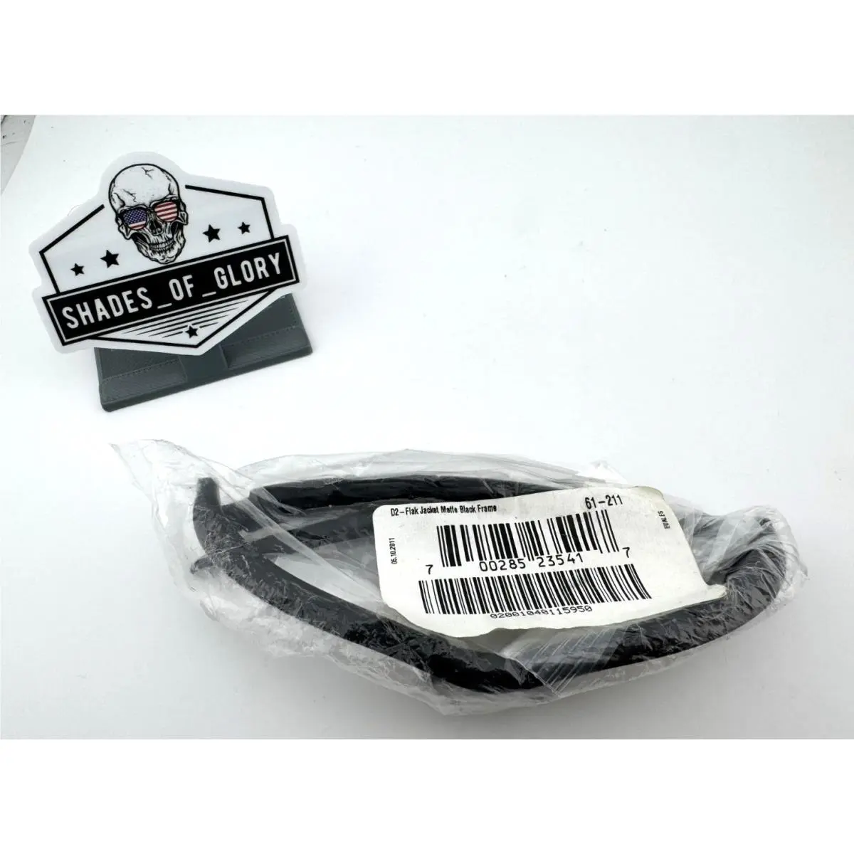 Oakley Flak Jacket Matte Black Silver Icons Sunglasses Oem