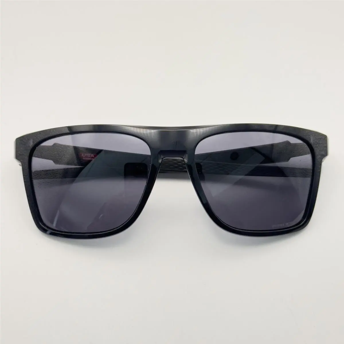 Sunglasses Leffingwell OO9100-0157 Black Square Frame Prizm Grey Lens by Oakley
