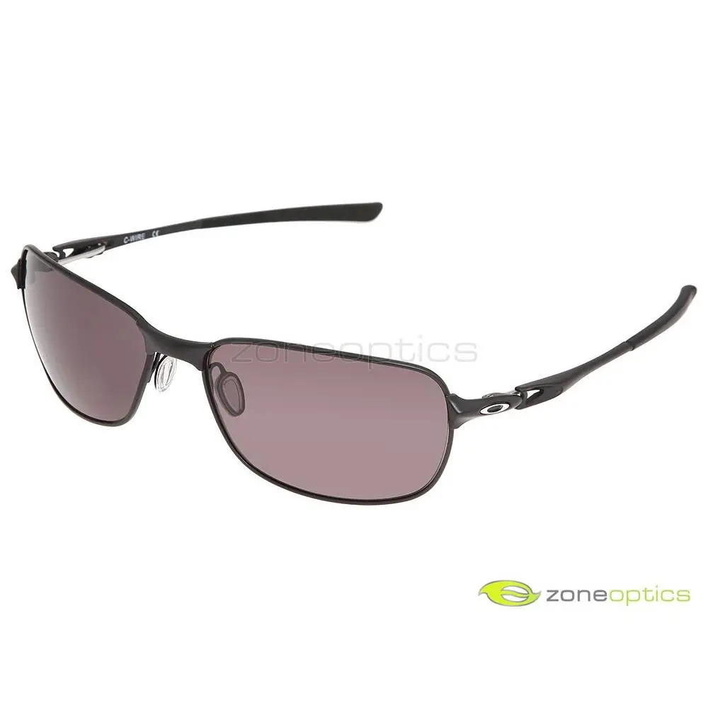 C Wire Sunglasses OO4046-04 Matte Black/warm Grey by Oakley