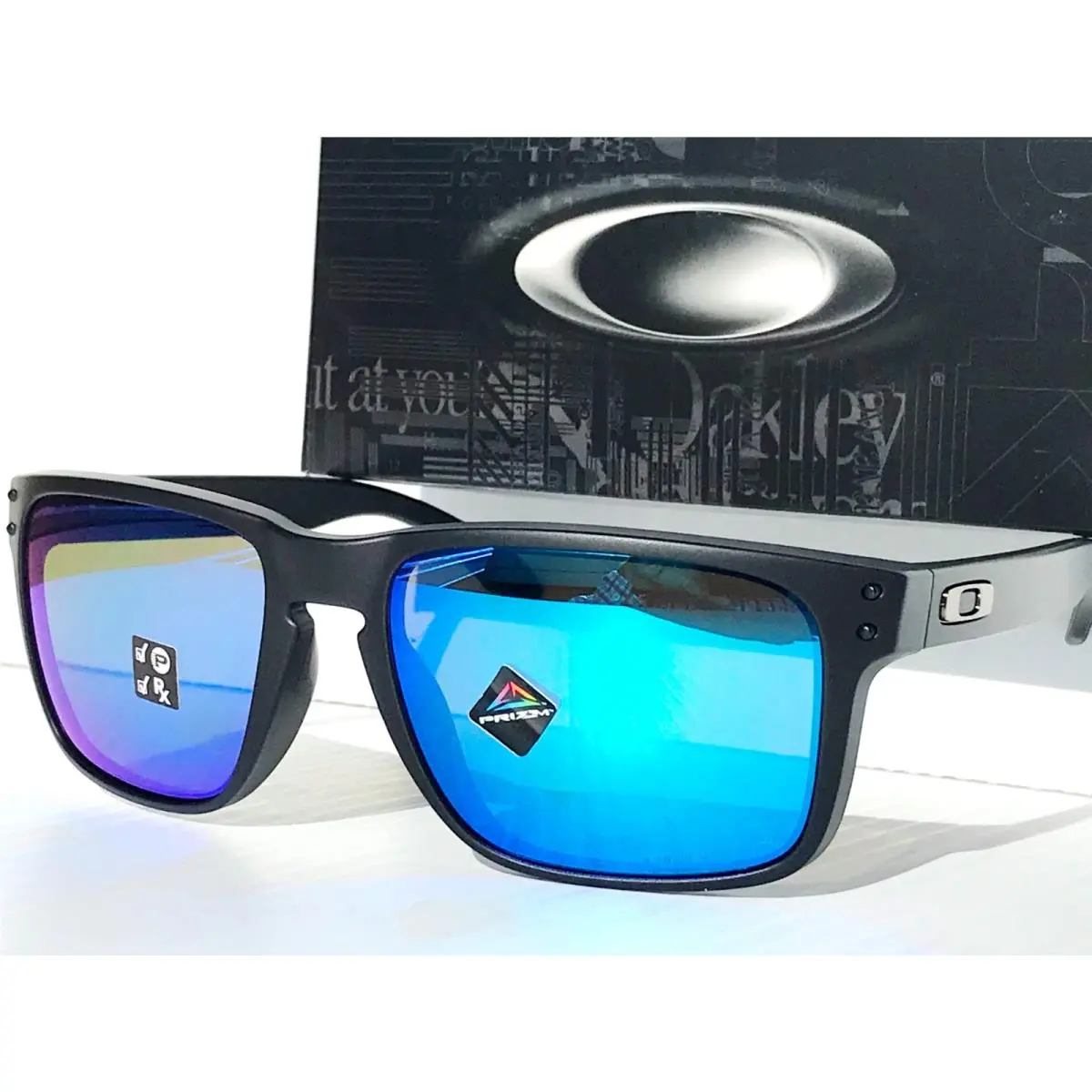 Oakley Holbrook XL Mat Black Polarized Prizm Sapphire Blue Sunglass 9417-21