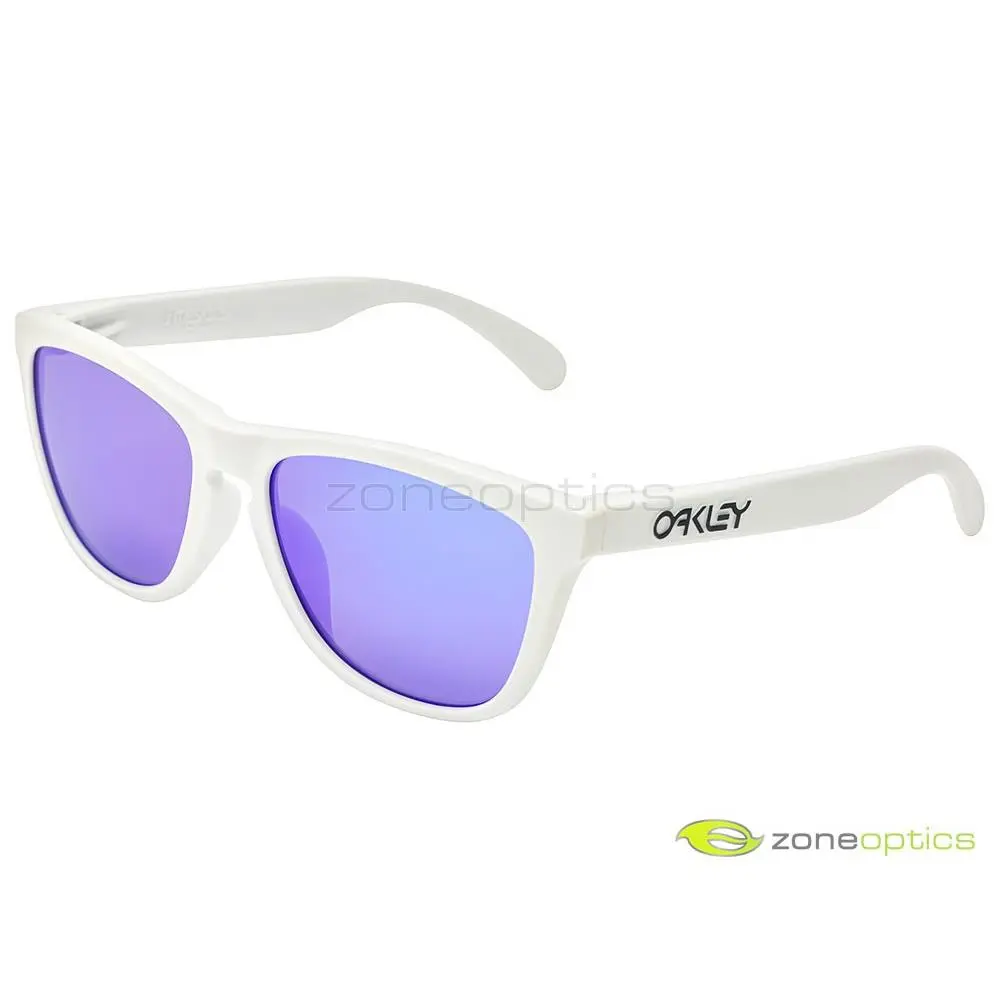 Oakley Frogskins Sunglasses OO9245-17 Matte White/violet Iridium Asian