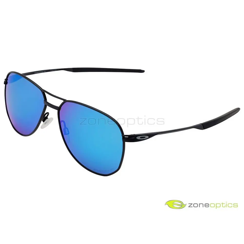 Oakley Contrail Ti Polarized Sunglasses OO6050-0457 Satin Steel/prizm Sapphire