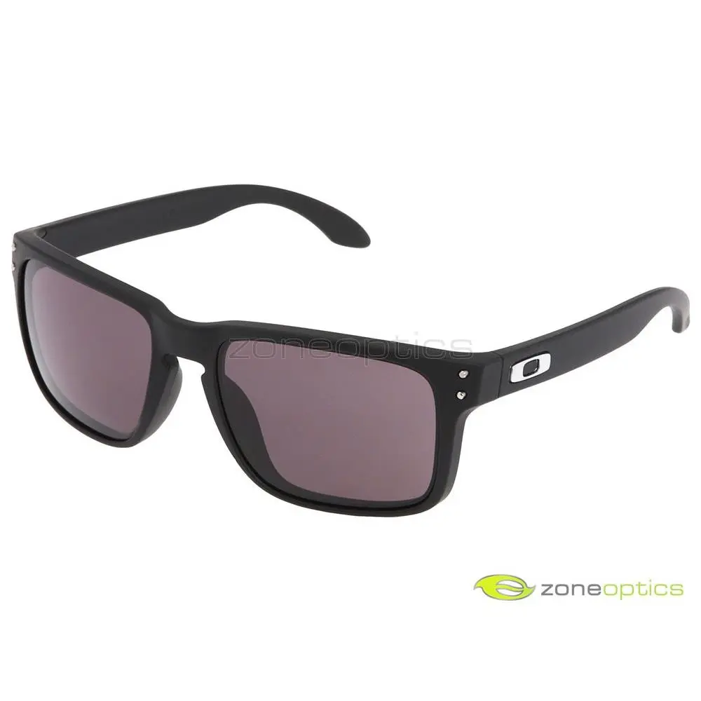 Holbrook Sunglasses OO9102-01 Matte Black/warm Grey by Oakley