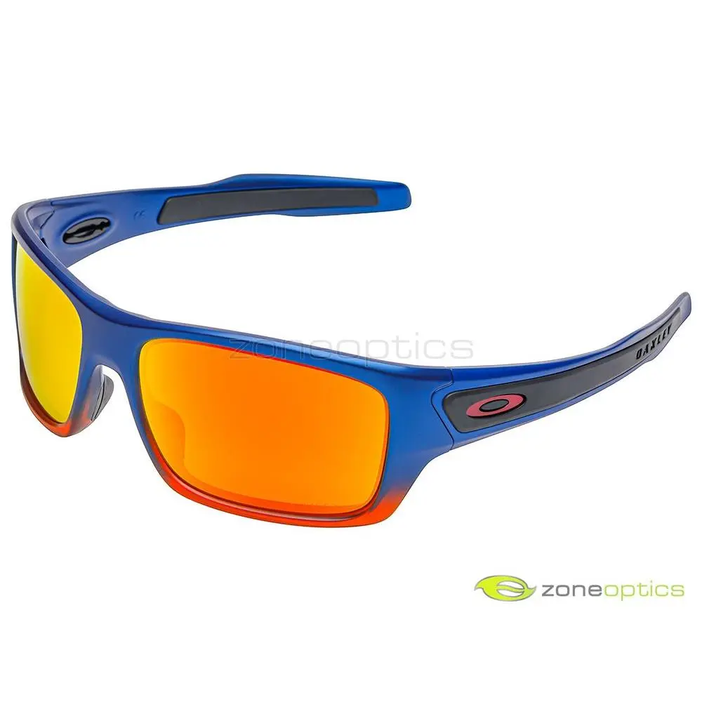 Oakley Turbine Neon Pop Fade Sunglasses OO9263-4463 Orange Pop Fade/prizm Ruby
