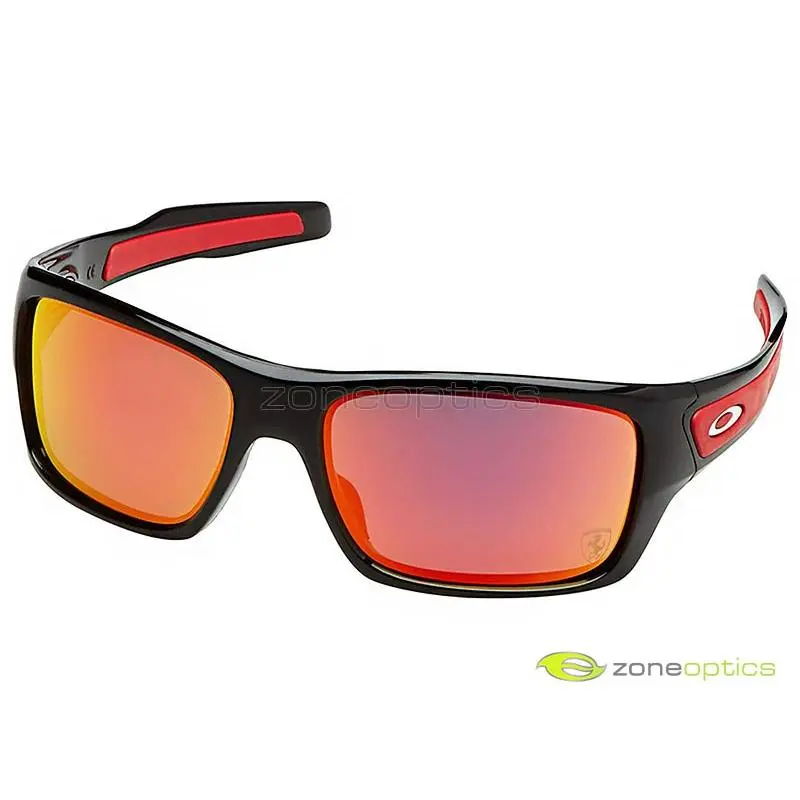 Oakley Turbine Scuderia Ferrari Sunglasses OO9263-39 Polished Black/ruby Iridium