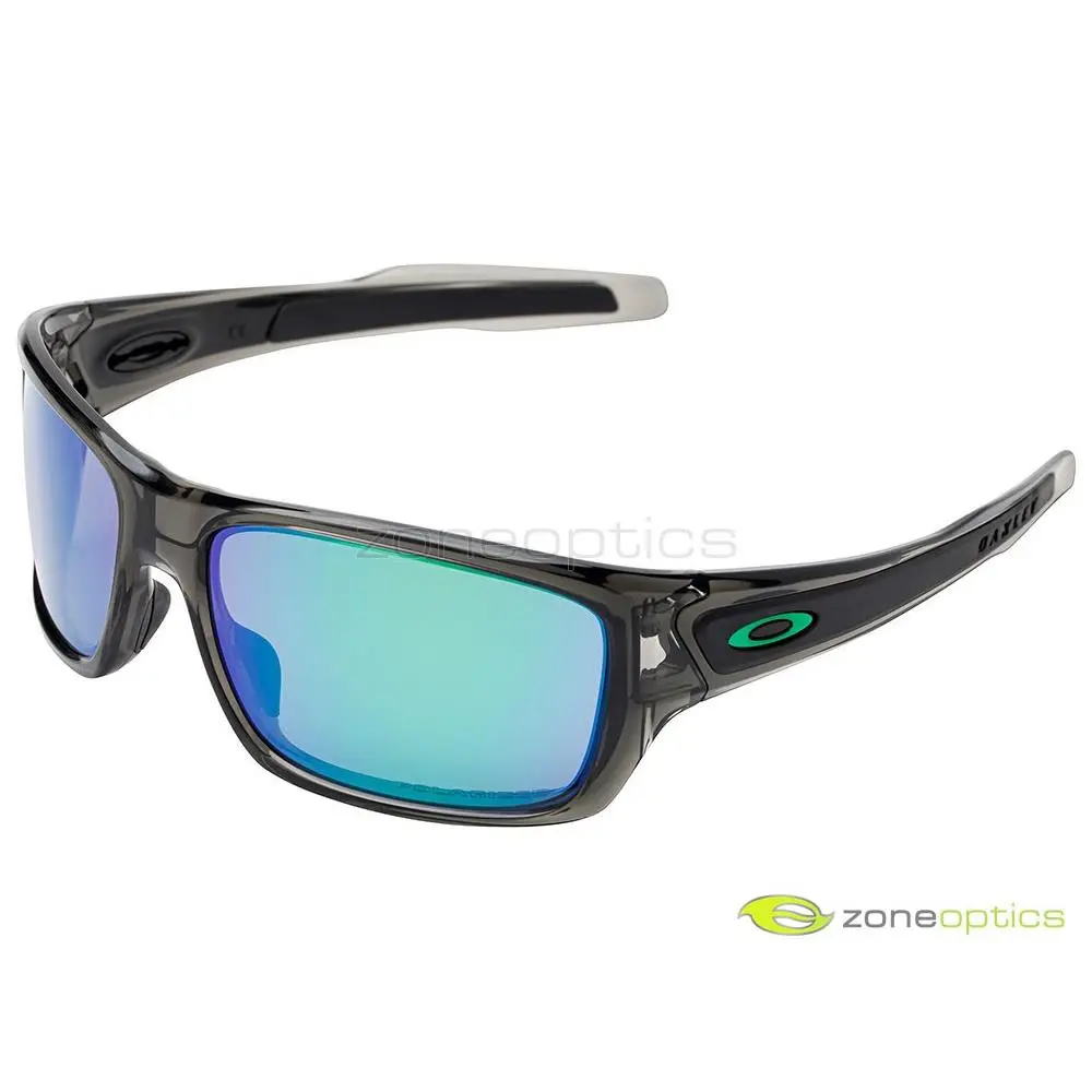 Oakley Turbine Polarized Sunglasses OO9263-09 Grey Smoke/jade Iridium