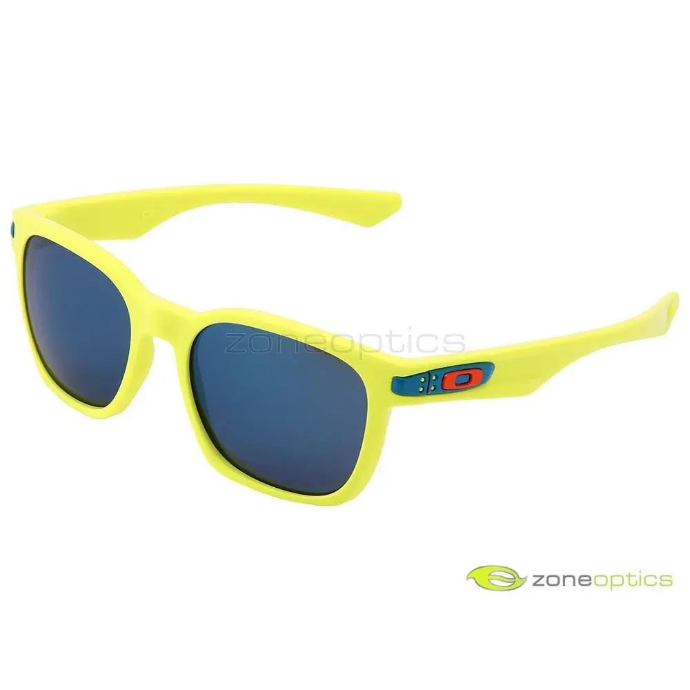 Oakley Garage Rock Fathom Sunglasses OO9175-14 Neon Yellow/ice Iridium
