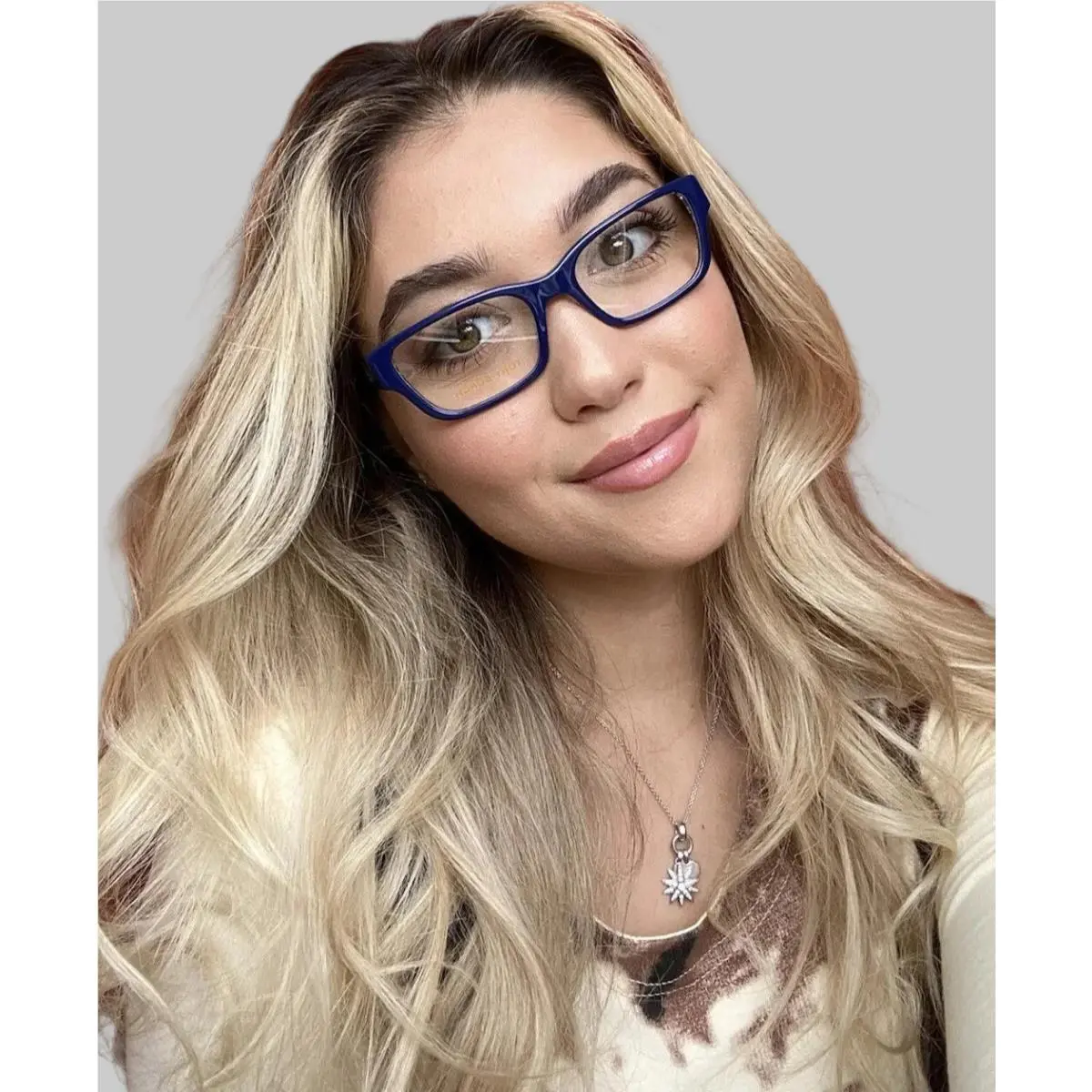 Tory Burch TY420 5516 Blue 51mm Cats Eye Rx Women`s Eyeglasses