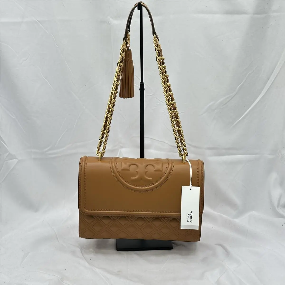 Tory Burch Womens Fleming Convertible Shoulder Bag Leather Kobicha