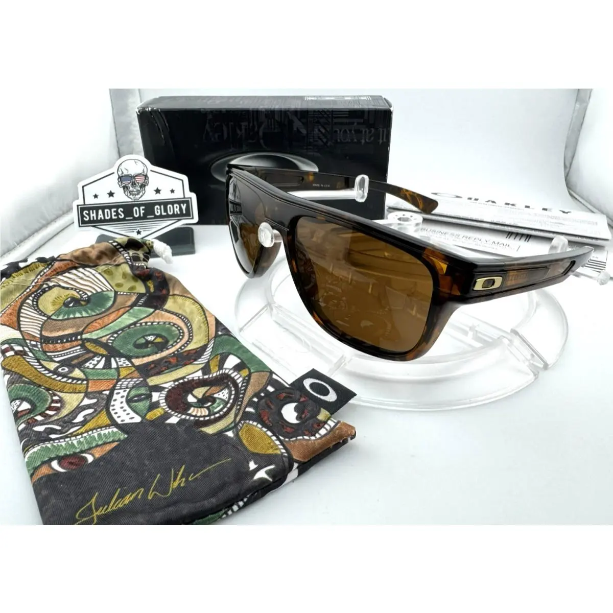 Oakley Breadbox Julian Wilson Tortoise W/ Dark Bronze Sunglasses OO9199-14 Rare