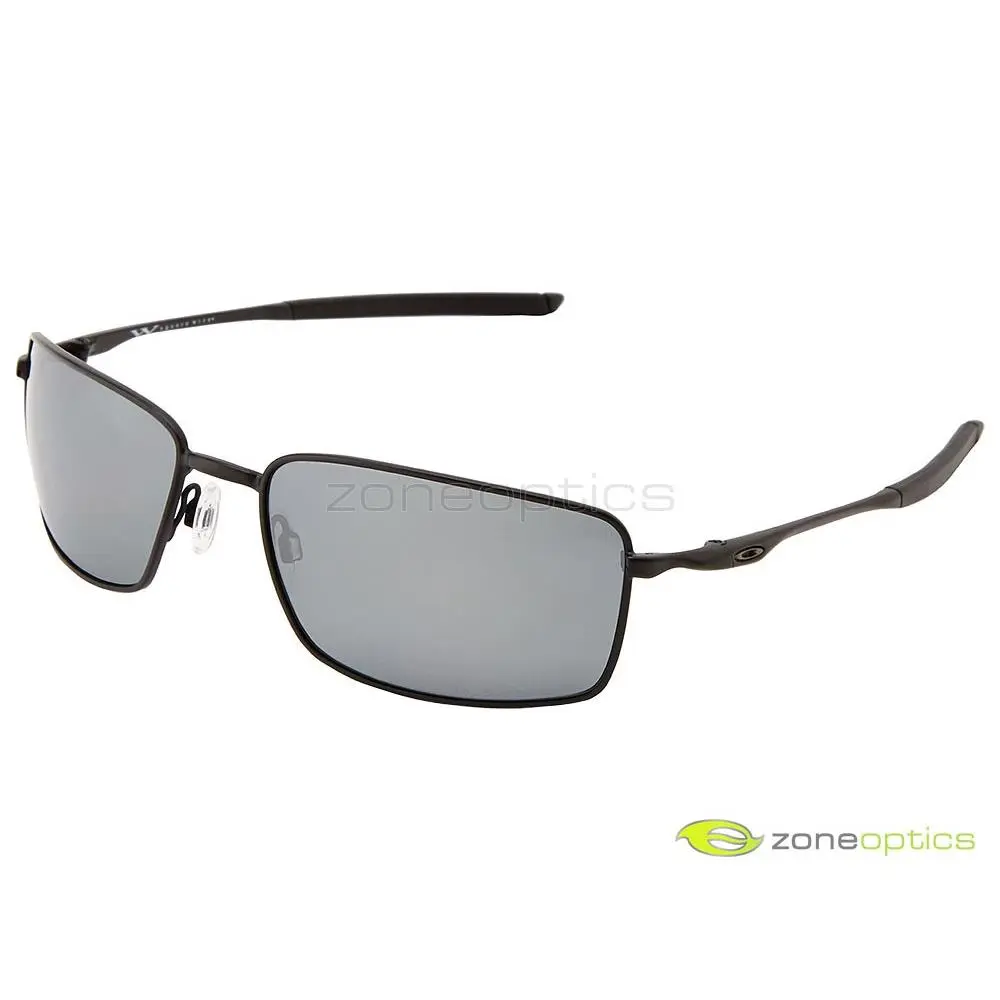 Oakley Square Wire Polarized Sunglasses OO4075-05 Matte Black/black Iridium