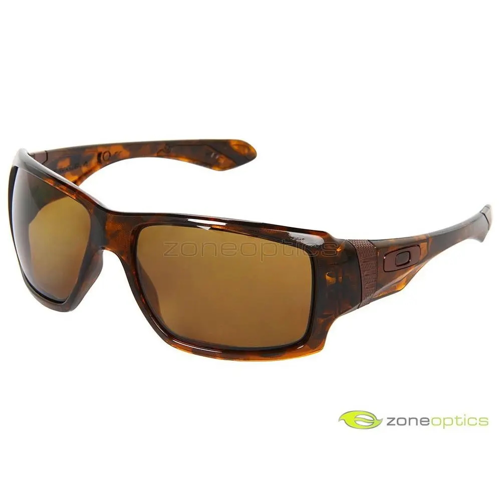Oakley Big Taco Polarized Sunglasses OO9173-05 Brown Tortoise/bronze