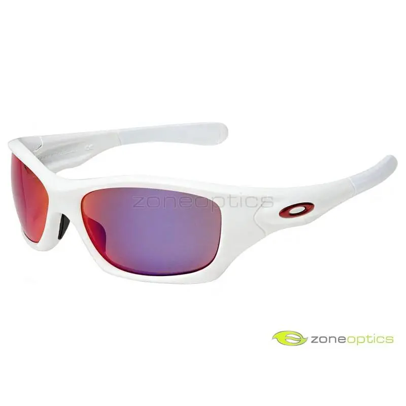 Oakley Pit Bull Polarized Sunglasses OO9161-07 Matte White/oo Red Iridium Asian