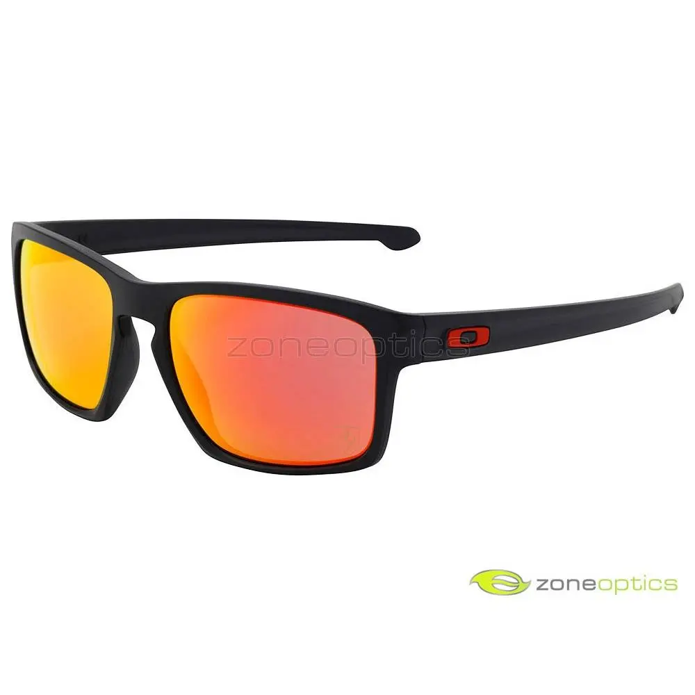Oakley Sliver Scuderia Ferrari Sunglasses OO9262-12 Matte Black/ruby Iridium
