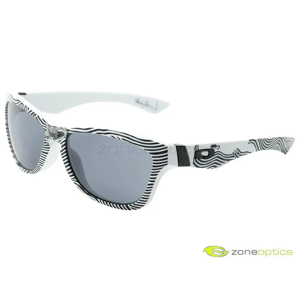 Oakley Jupiter Stanley Donwood Sunglasses 30-980 Polished White/grey