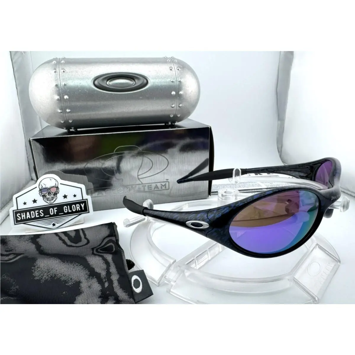 Oakley Eye Jacket Brain Dead Planet X Prizm Violet Factory Sunglasses OO9450-12