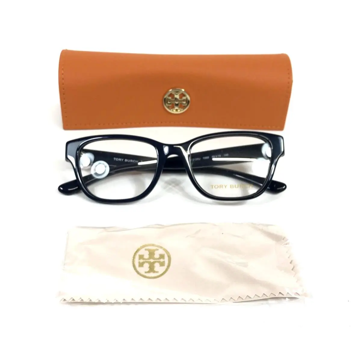 Eyeglasses Frames TY2135U 1656 Transparent Navy Asian Fit 50-19-140 by Tory Burch