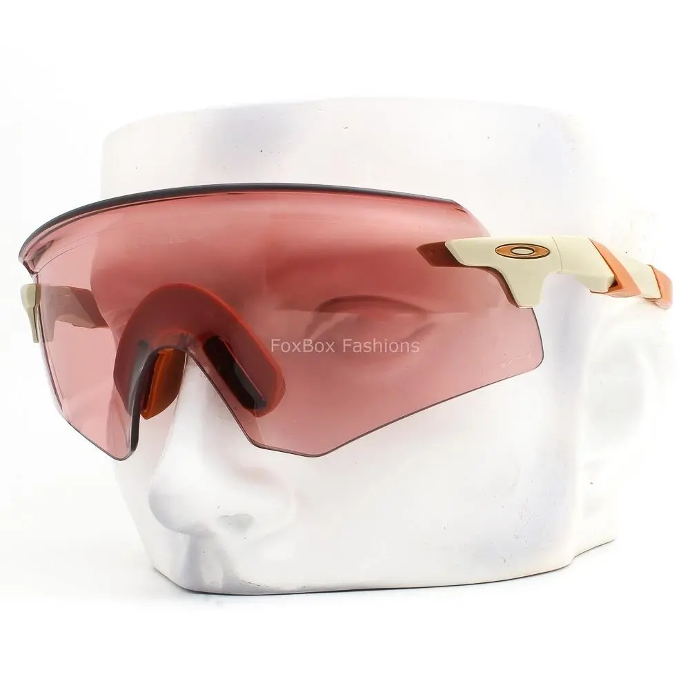 Oakley Encoder OO9471-2536 Shield Sunglasses Matte Sand Prizm Berry with Case