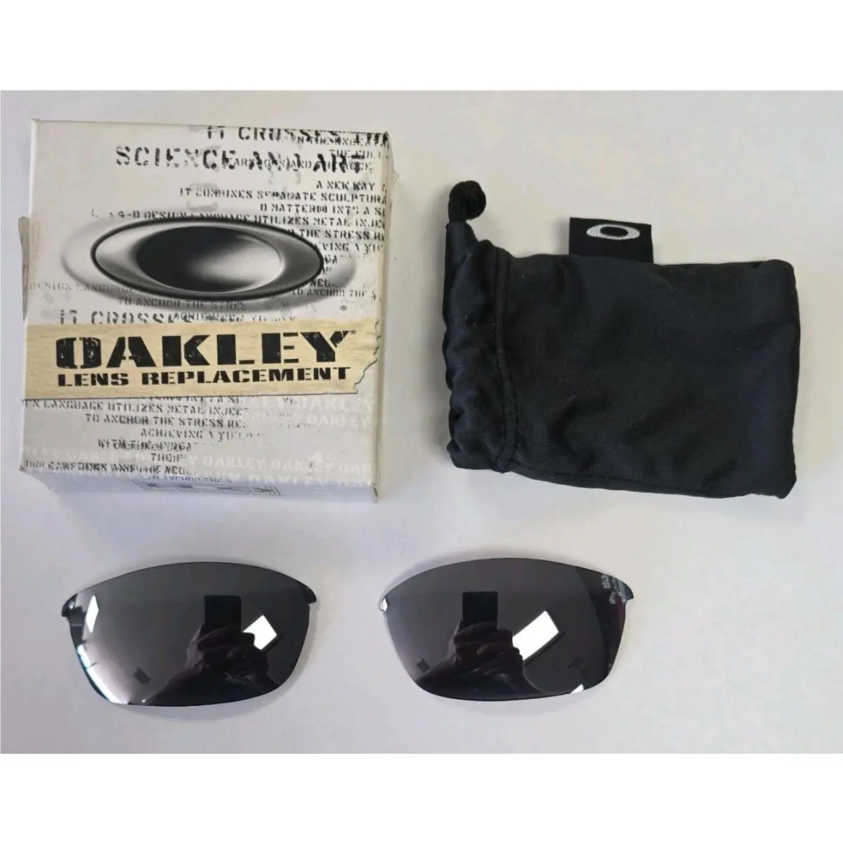 Oakley Flak Jacket Sunglasses Replacement Lens Black Iriduim 13-644