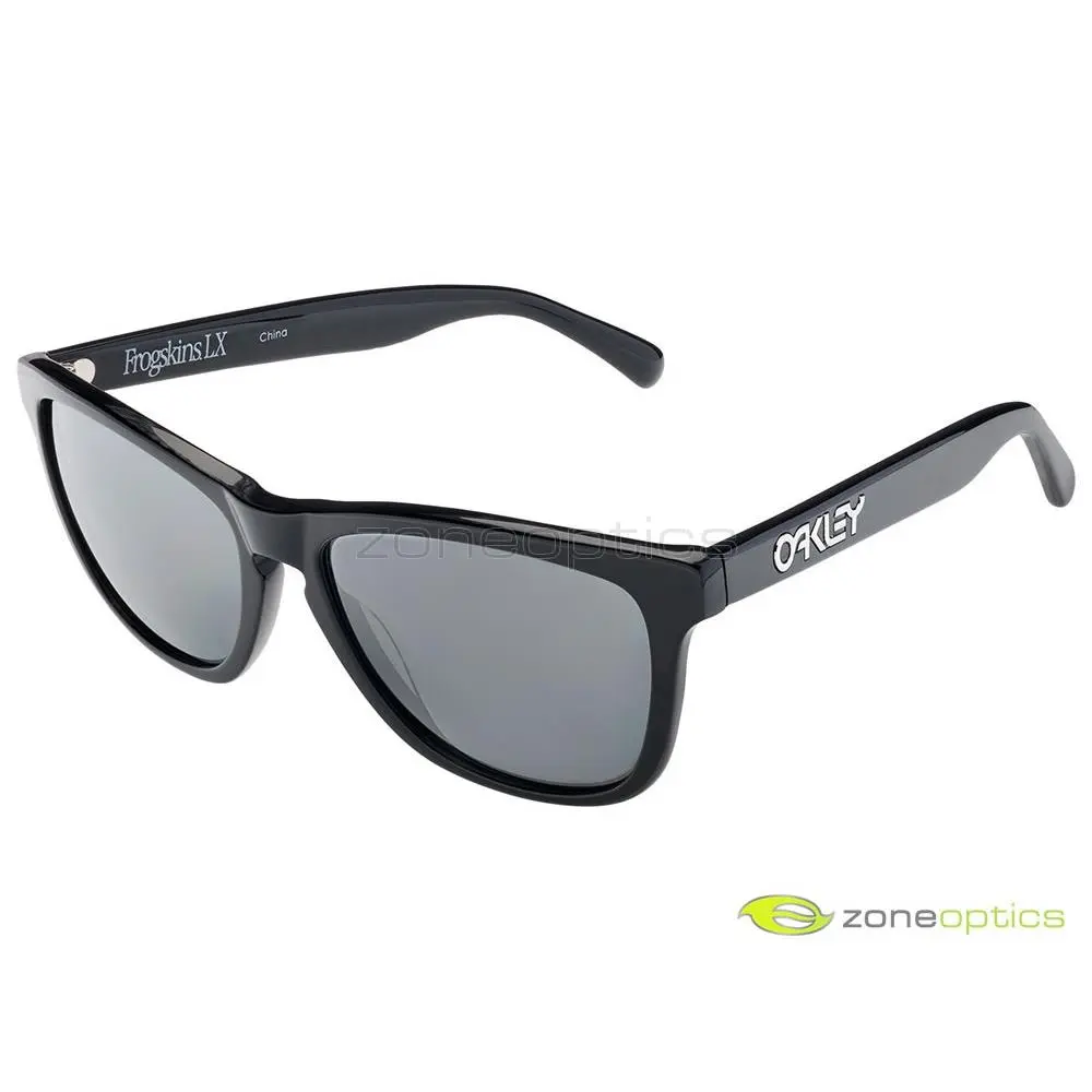 Oakley Frogskins LX Sunglasses OO2039-01 Polished Black/black Iridium Asian