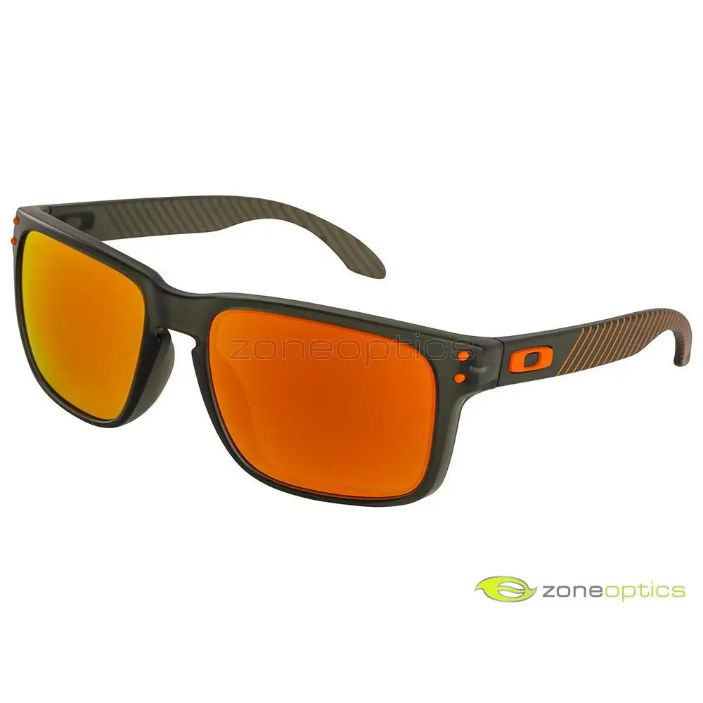 Oakley Holbrook Warning Camo Sunglasses OO9102-E755 Matte Olive Ink/prizm Ruby