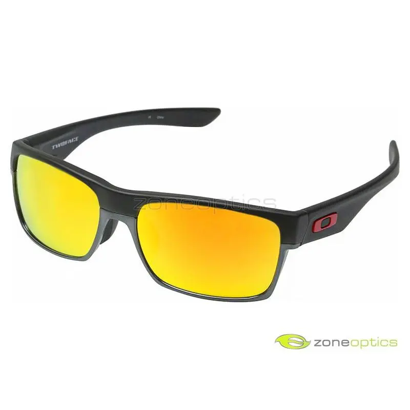Twoface Lin Dan Sunglasses OO9256-09 Matte Black/fire Iridium Asian by Oakley