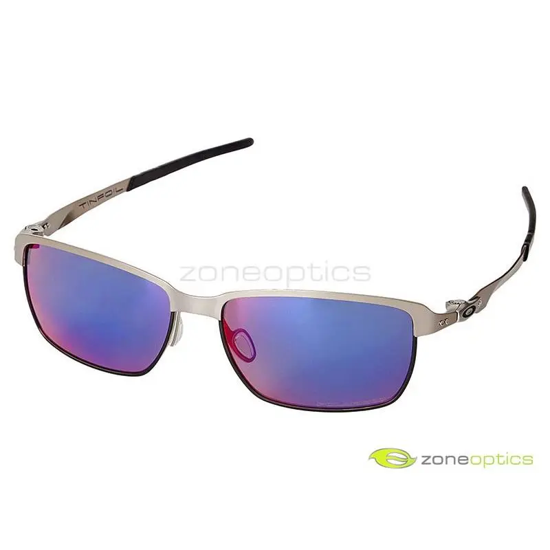 Oakley Tinfoil Polarized Sunglasses OO4083-08 Light Silver /+red Iridium